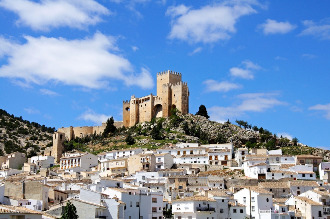 'View of the castle (castillo de los Fajardo) and town, Velez Blanco, Almeria Province, Andalucia, Spain, Western Europe.' - Andalusia