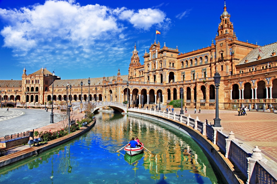 'beautiful Plaza de Espana, Sevilla, Spain ' - Andalusia