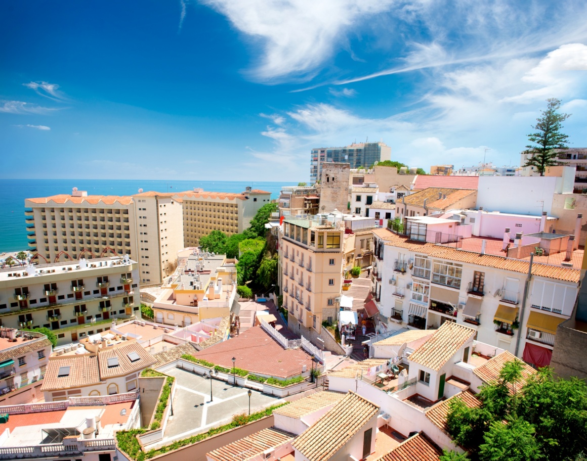 'Torremolinos Panoramic View (Spanish tourist city), Costa del Sol. Malaga, Andalucia, Spain' - Andalusia